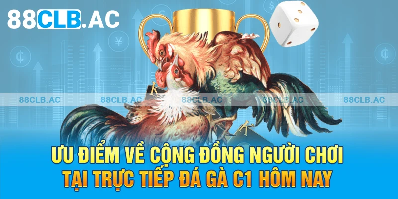 Ưu điểm về cộng đồng người chơi tại trực tiếp đá gà C1 hôm nay